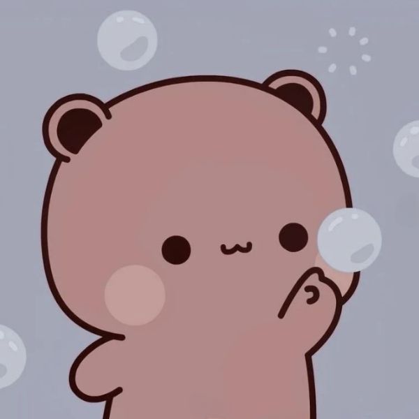 Top 99 hình avatar gấu cute BUBU nghịch bong bóng