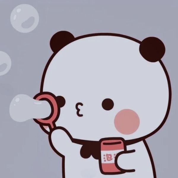 Top 99 hình avatar gấu cute DUDU thổi bong bóng