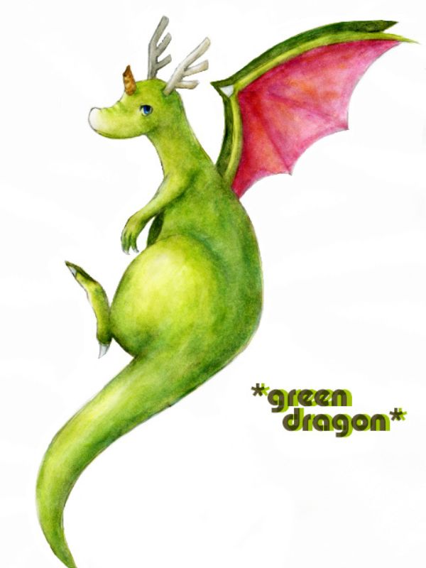 Hình ảnh chibi cute Green Dragon