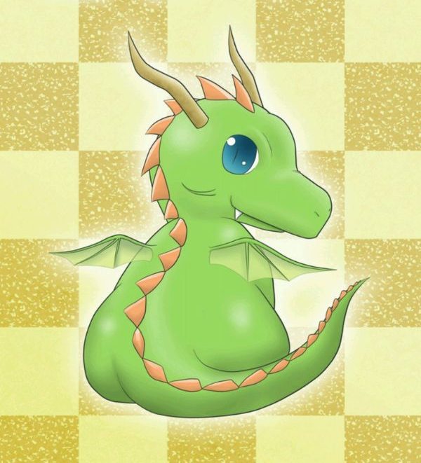 Hình con rồng chibi xinh xắn
