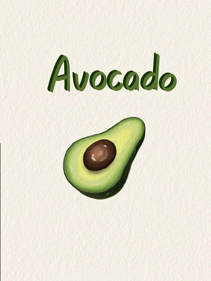 Ảnh avatar quả bơ cute Avocado