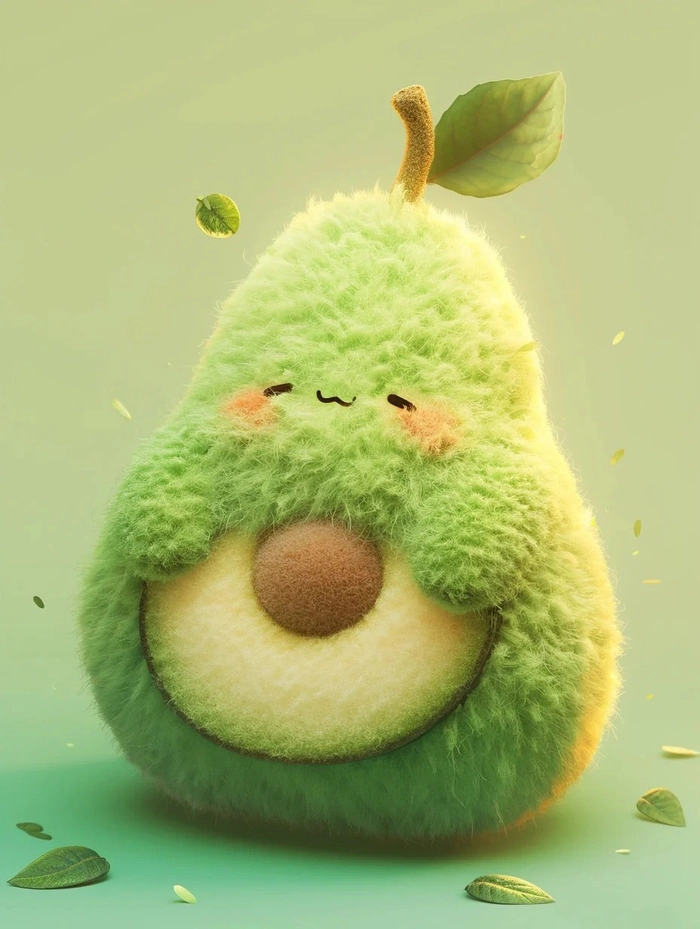 Avatar hình quả bơ làm biểu cảm hài