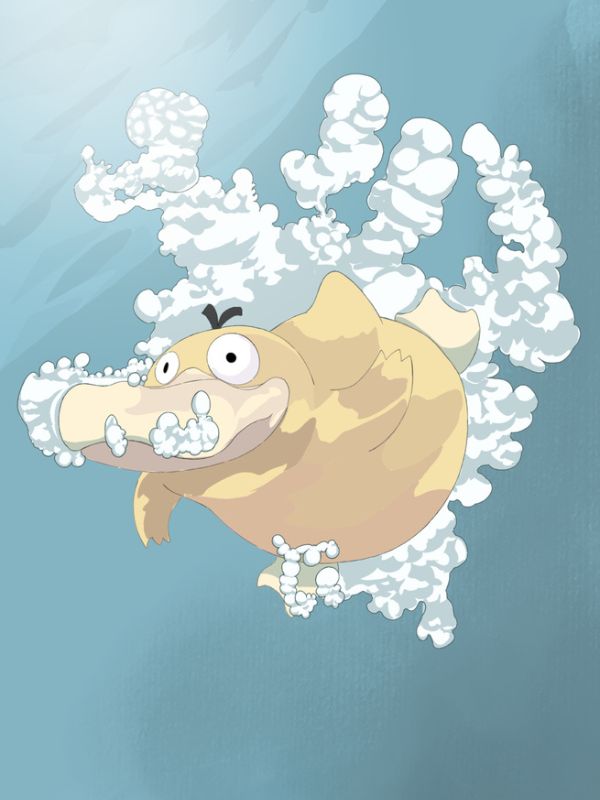 Avatar vịt vàng cute bơi lặn