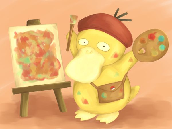 Avatar họa sĩ vịt vàng cute