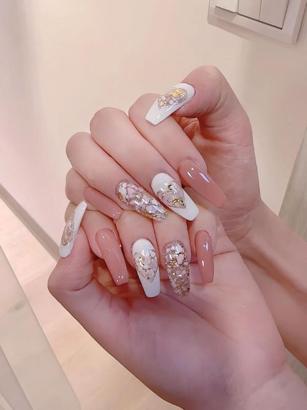 Nail xà cừ đa sắc 3