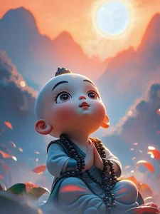 Ảnh nền chú tiểu chibi