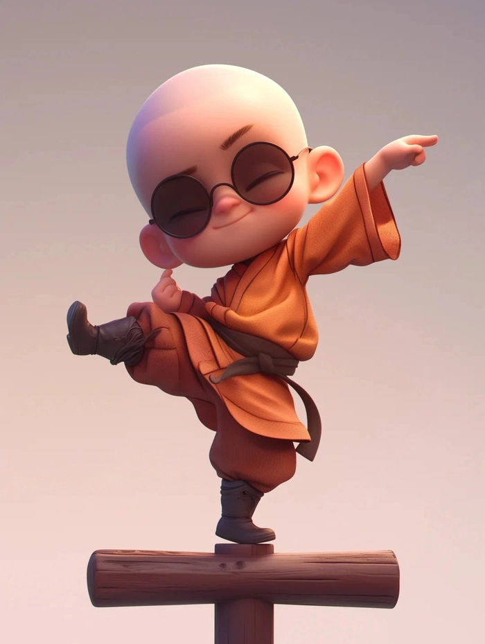 Chú tiểu hoạt hình ngộ nghĩnh