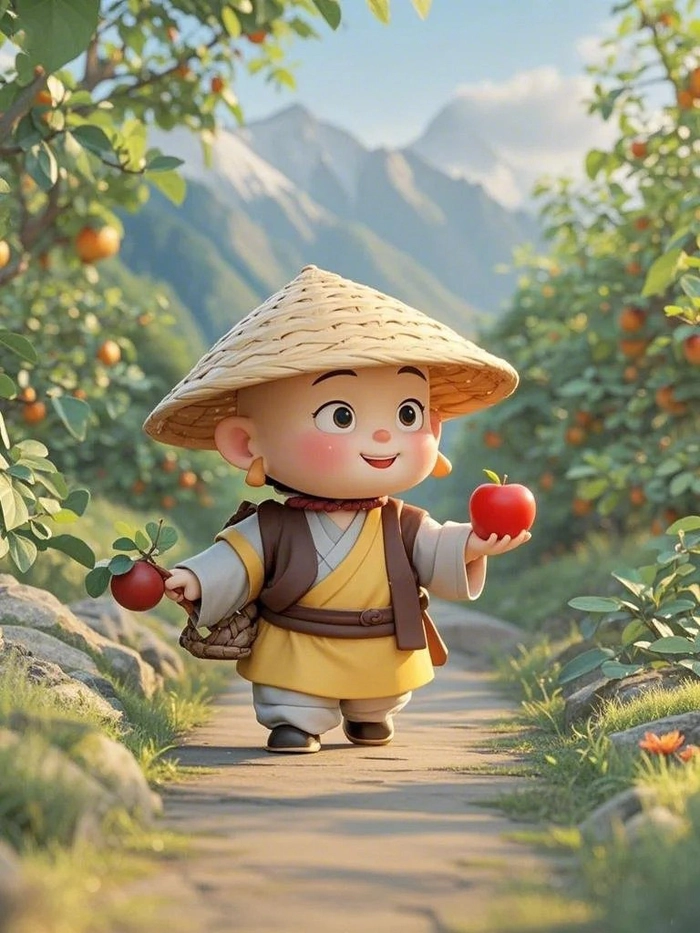 Hình nền chú tiểu chibi đẹp mắt