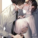 Hình ảnh cặp đôi hôn nhau anime cute