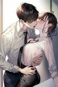 Hình ảnh cặp đôi hôn nhau anime cute