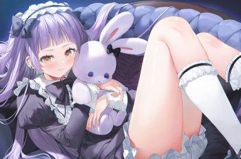 Ngọt lịm tim với 137+ hình ảnh anime ôm gấu bông cute