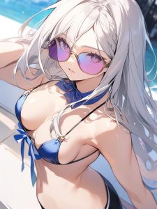 Ảnh anime đeo kính cute