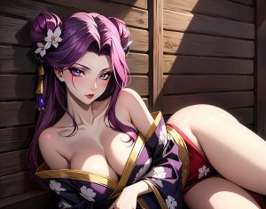 Anime nữ mặc kimono đẹp