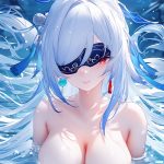 Ảnh gái anime mù mắt ngầu