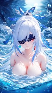 Ảnh gái anime mù mắt ngầu