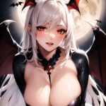 Ảnh ma cà rồng anime nữ tóc trắng