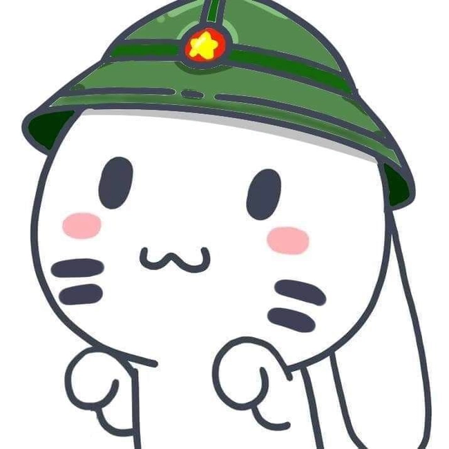 Ảnh avatar thỏ bảy màu yêu nước đáng yêu