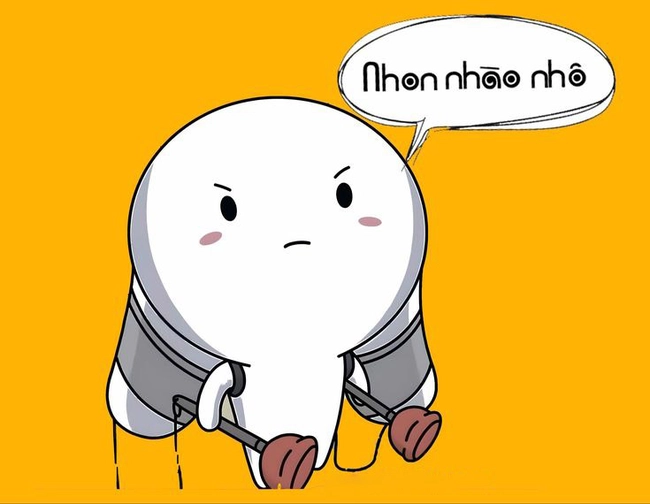 Avatar thỏ bảy màu vô tri chất chill