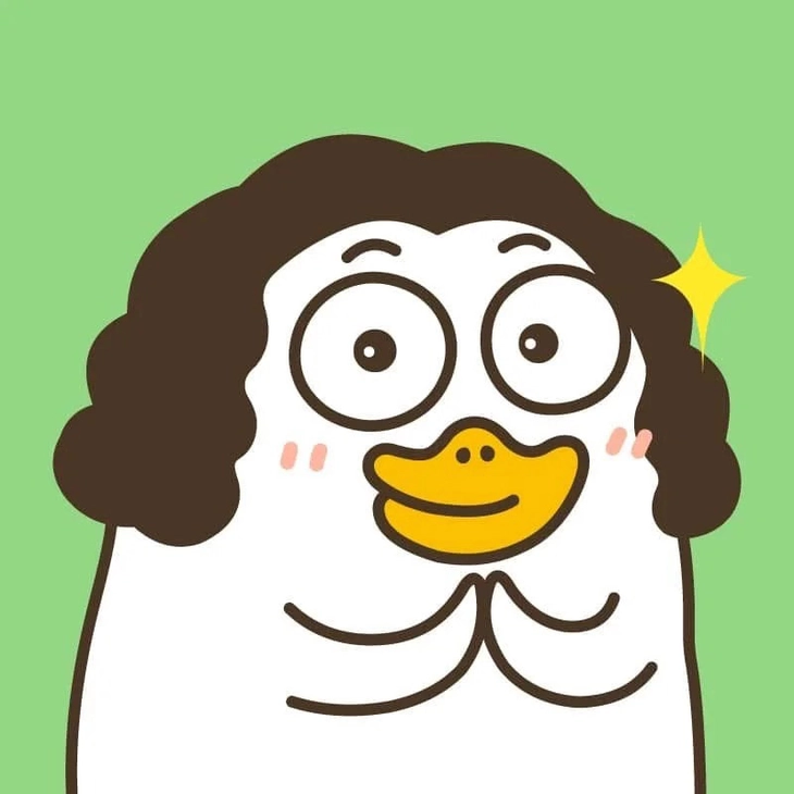 Avatar vịt trắng cute ngộ nghĩnh