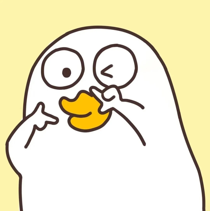 Avatar vịt trắng cute nhẹ nhàng