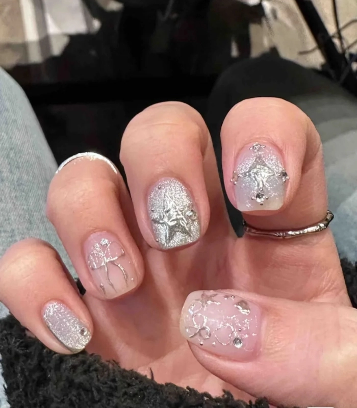 Các mẫu nail móng ngắn đẹp kiểu Pháp