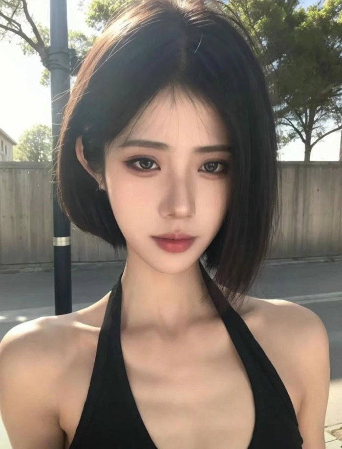 hình ảnh gái xinh tóc ngắn