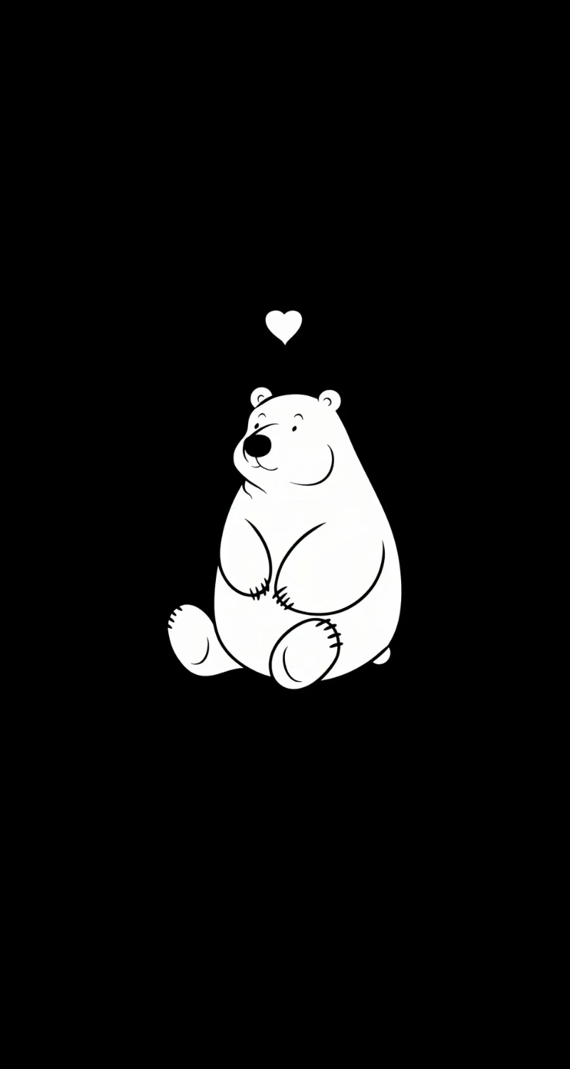 hình nền điện thoại màu đen cute