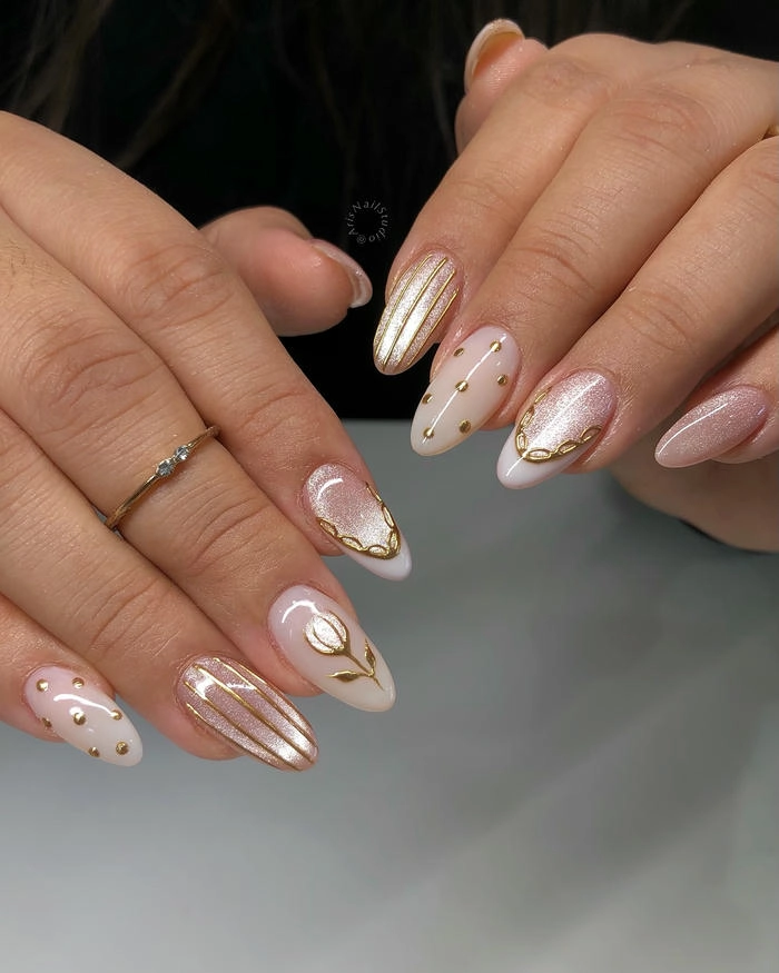mẫu móng nhẹ nhàng đón tết