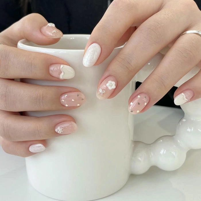 mẫu móng tay xinh cute đón tết