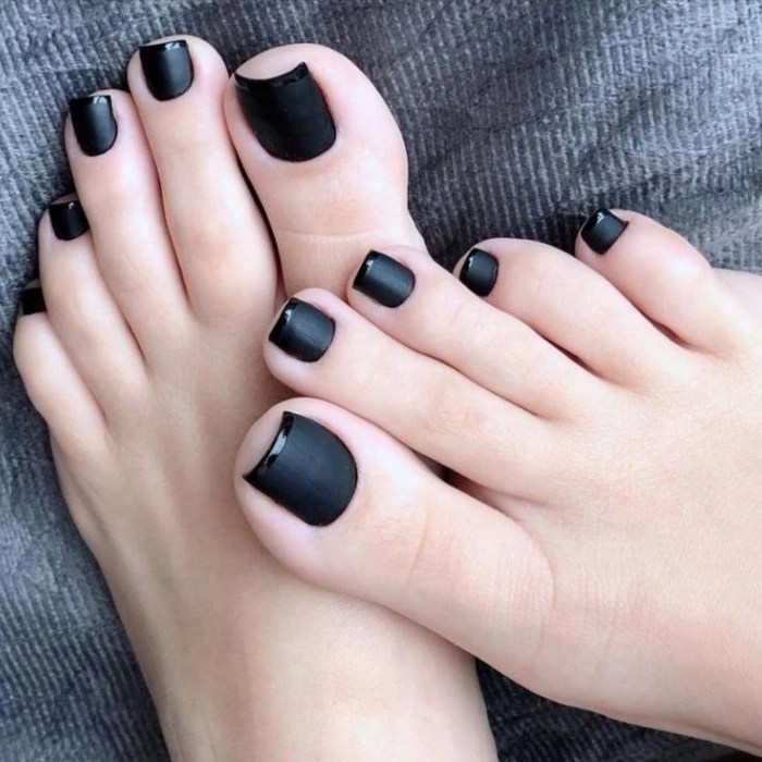 Mẫu nail chân cho da đen thời thượng