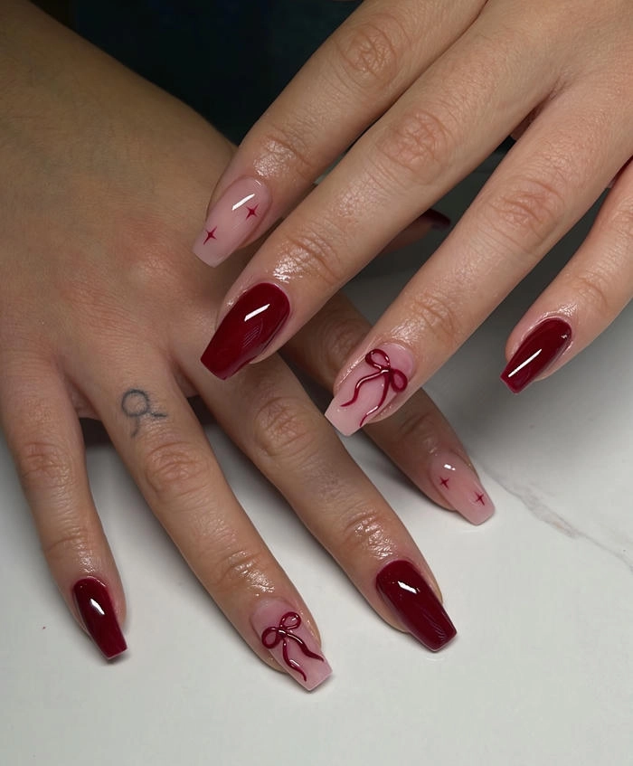 mẫu nail tay đỏ đẹp nhất