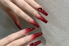 258+ mẫu nail tay màu đỏ đẹp cháy, nàng nào cũng nên thử