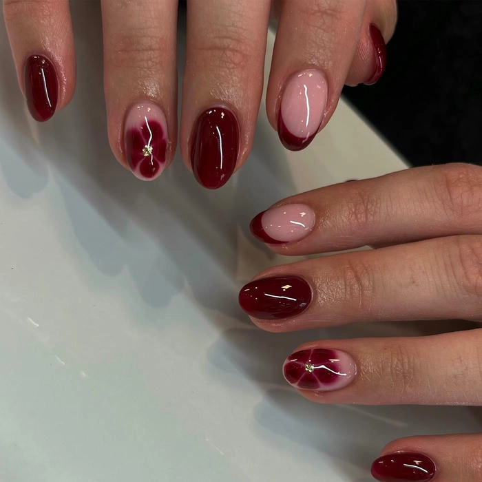 mẫu nail tay màu đỏ đẹp nhất
