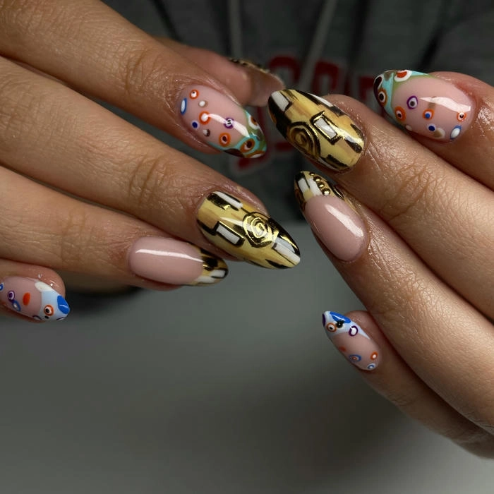 mẫu nail tay vẽ siêu đẹp