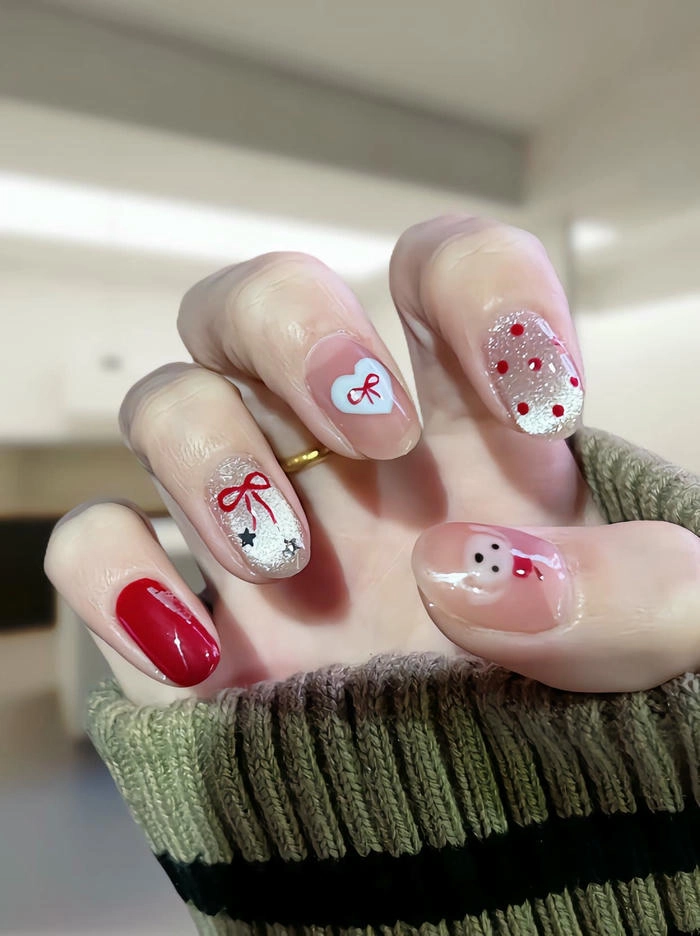 mẫu nail tay vẽ