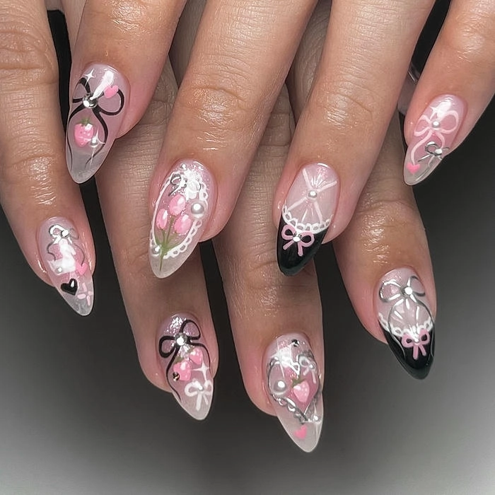 nail tay vẽ