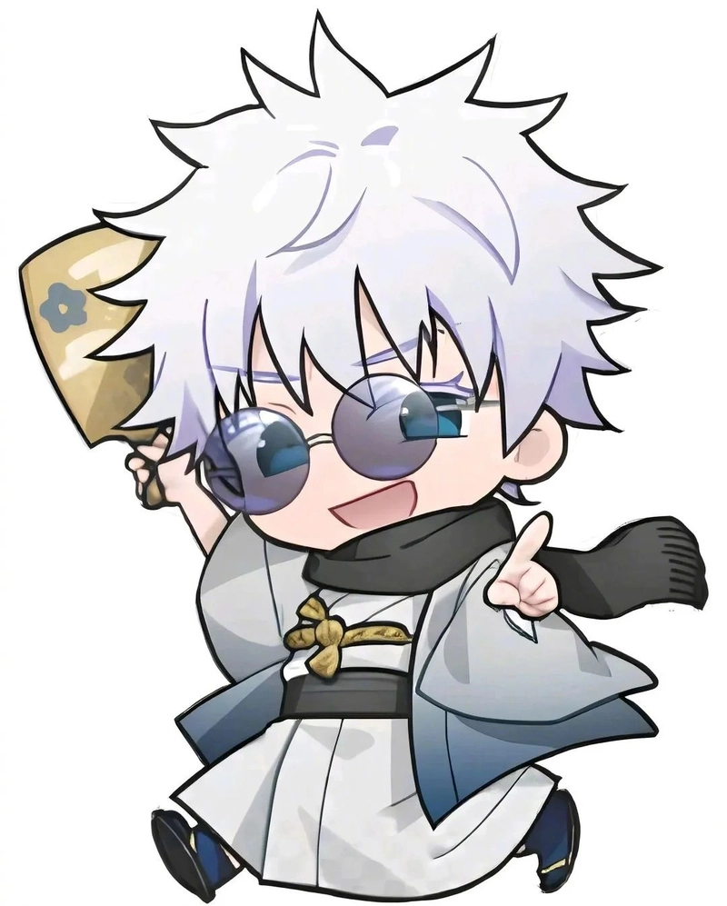 Ảnh Gojo Satoru chibi cute nhẹ nhàng