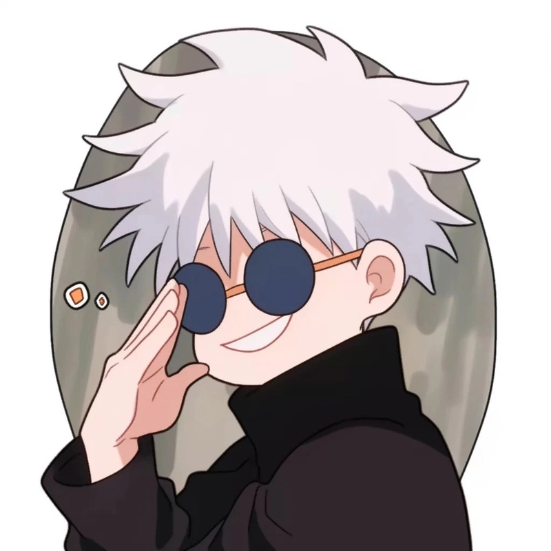 Ảnh Gojo chibi trong Jujutsu Kaisen