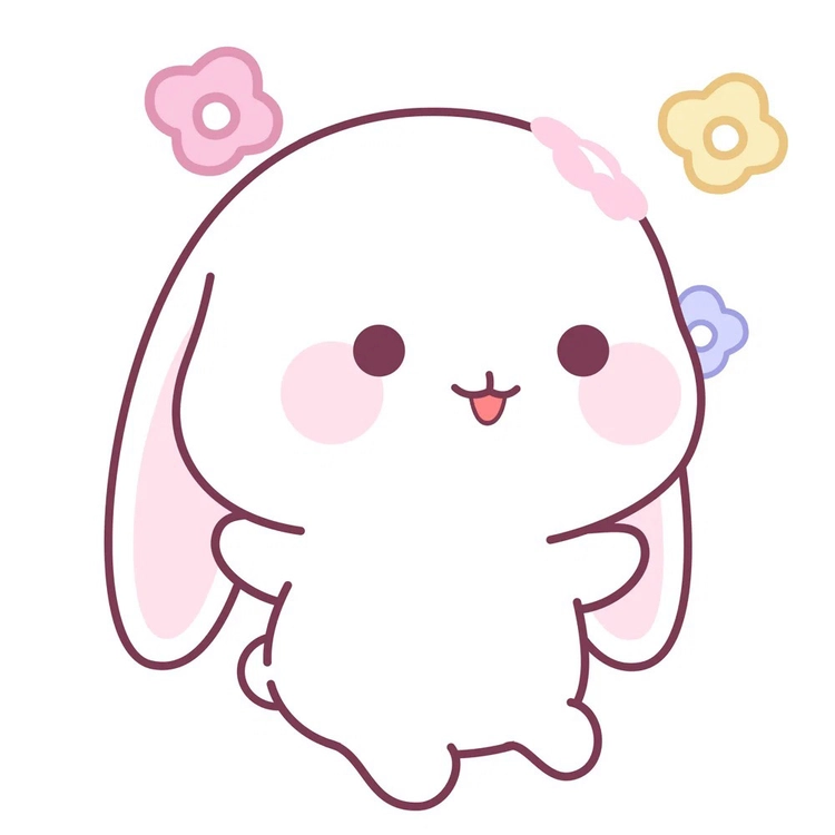 Ảnh anime chibi thỏ cute mặt tròn