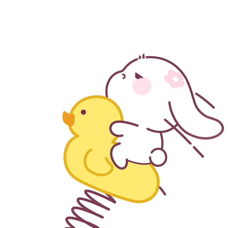 Avatar thỏ chibi cute giận dỗi