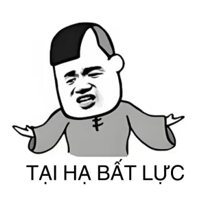 Biểu cảm meme bất lực dí dỏm