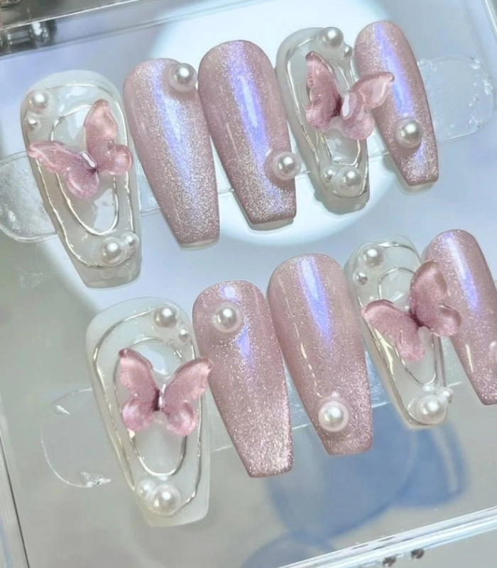 Bộ nail màu thạch sang chảnh