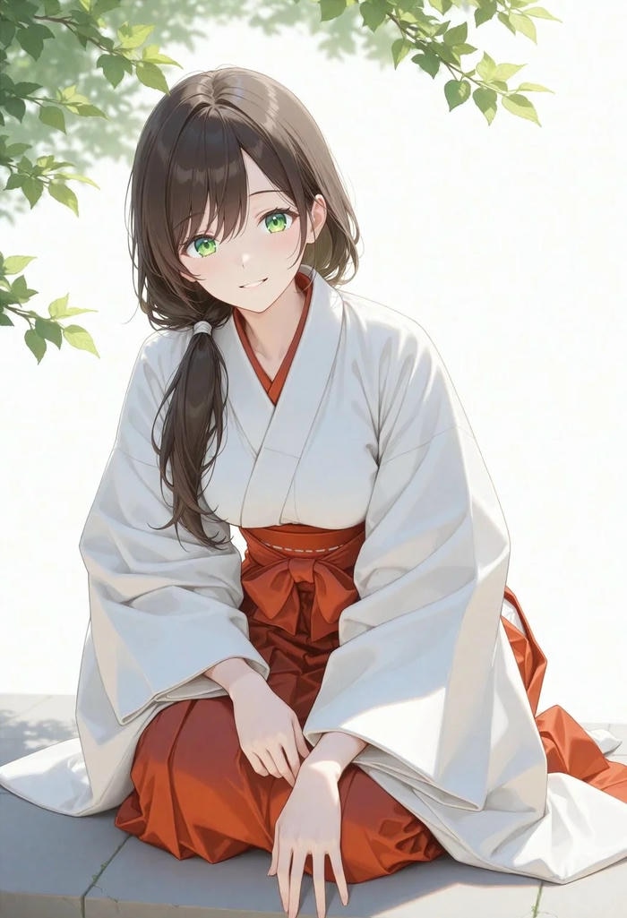 Gái anime kimono với vẻ đẹp dịu dàng thanh lịch