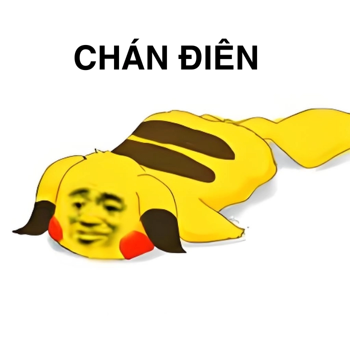 Hình Pikachu meme biểu cảm lầy
