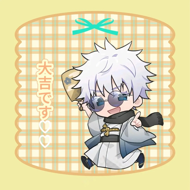 Hình Satoru Gojo anime chibi