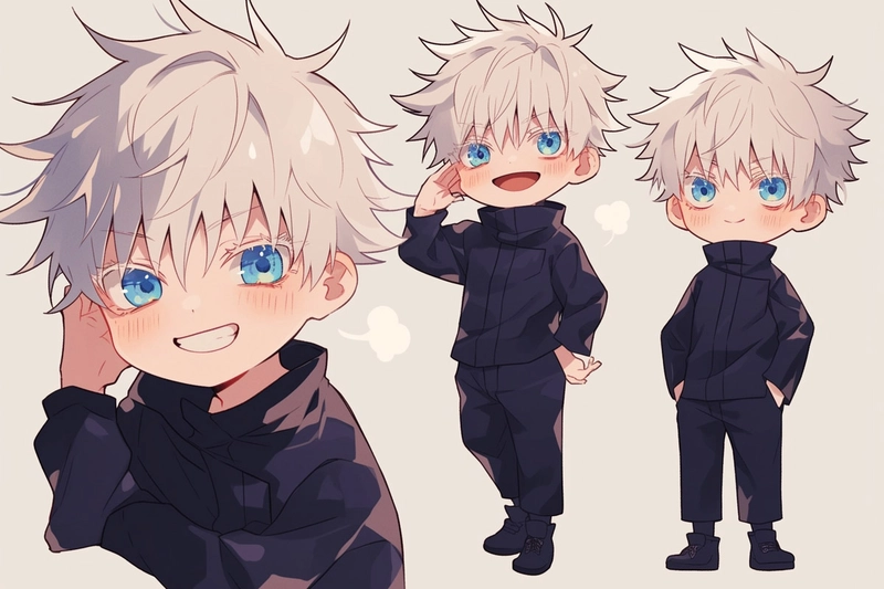 Hình Satoru Gojo chibi đáng yêu