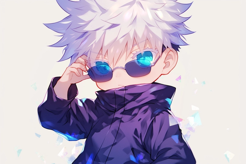 Hình ảnh Gojo Satoru chibi chất chơi