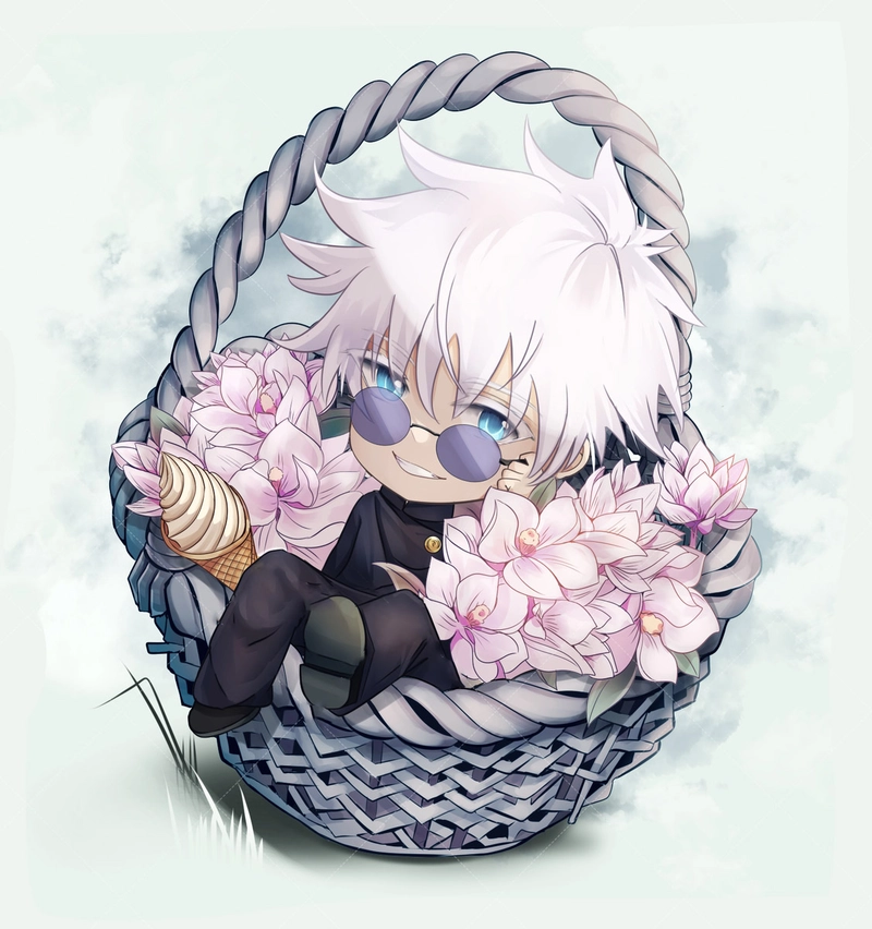 Hình ảnh Gojo Satoru chibi đẹp mê ly