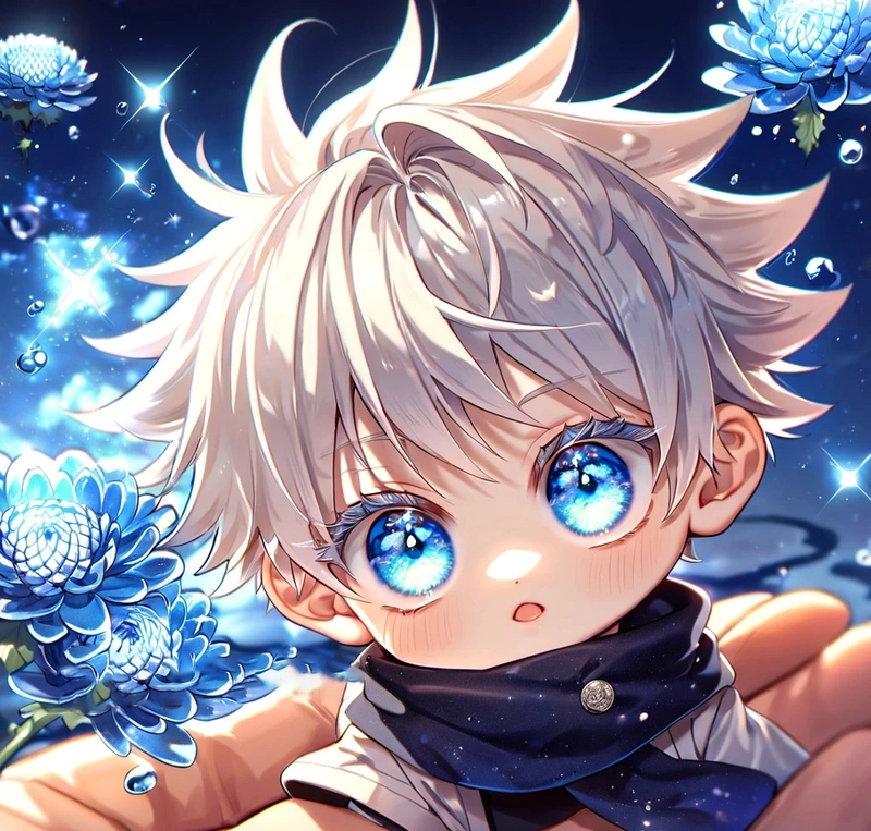 Hình ảnh anime Gojo Satoru chibi cute