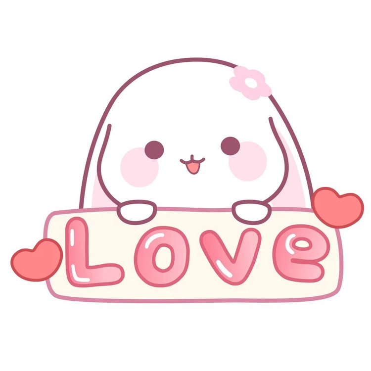Hình nền con thỏ chibi cute ngọt ngào